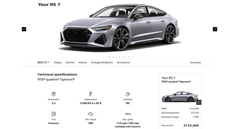 Fully Specced 2021 Audi RS7 Sportback Costs Over $152,000 | Carscoops