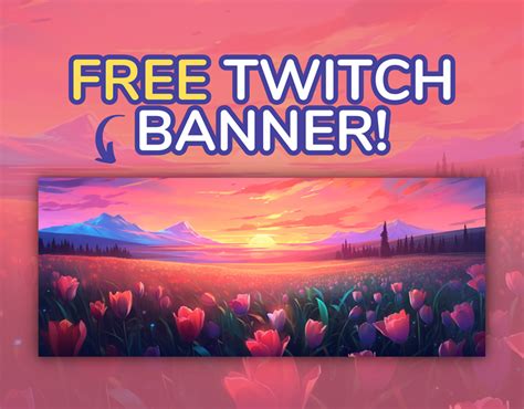 FREE Twitch Banner - Tulip Field Beautiful Free Twitch Banner ...