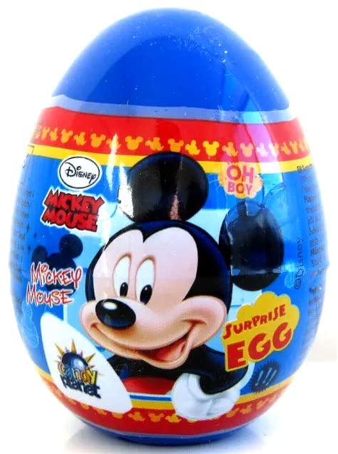 MICKEY MOUSE PLASTIC Surprise egg COLLECTOR'S ITEM -1 egg -FREE SHIP ...