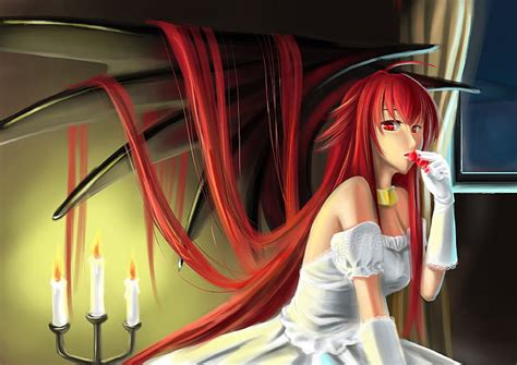 HD wallpaper: rias gremory, high school dxd, redhead, wedding dress, demon wings | Wallpaper Flare