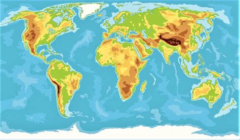 Mapamundi Con Division Politica Sin Nombres Descargar E Imprimir Mapas ...