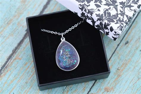 The “Orion” Necklace • 18x25mm Galaxy Cremation Ash Necklace with Opal ...