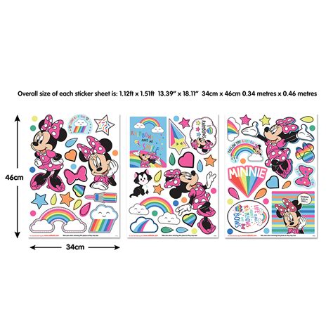 66 Minnie Mouse Large Removable Wall Stickers Walltastic