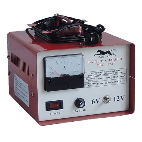 PBC 12A: Panther Battery Charger 12A Output Current, 6&12V DC Output ...