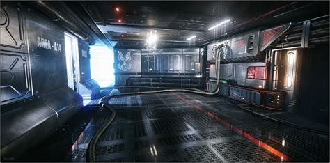 DICE artist shows off mockup of the interior of a Halo ship using CryENGINE 3