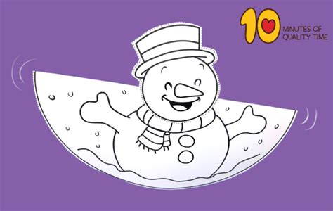 Dancing Snowman Craft – 10 Minutes of Quality Time