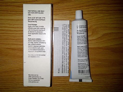 G&W RX Metronidazole Topical Cream 0.75% 45 grams 45g Skin Acne Pimples Blemish - Acne & Blemish ...