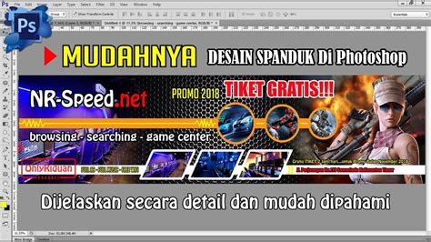 [[ MUDAH ]] Desain Spanduk Keren di Photoshop - Banner Design - YouTube