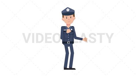 White Policeman Dancing [Animated Stock GIFs] | VideoPlasty