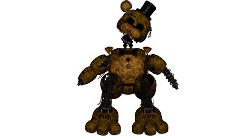 Ignited Golden Freddy render by Taptun39 on DeviantArt