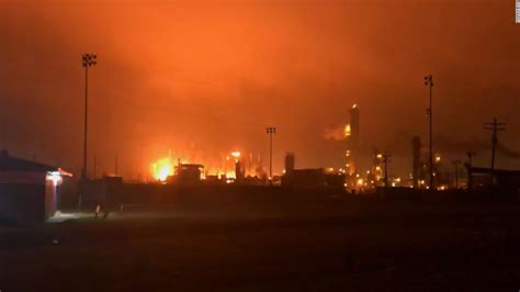 Hours after explosions rocked a Texas chemical plant, a fire continues to burn - CNN