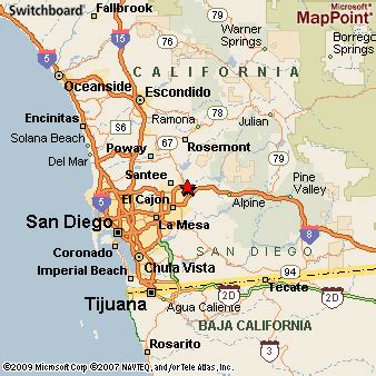 Where is Lakeside, California? see area map & more