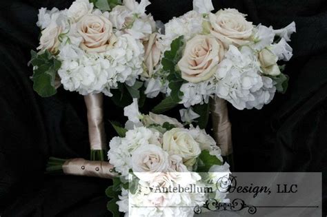 champagne bouquets with champagne wedding flowers, Dallas wedding flowers by AntebellumDesign.co ...