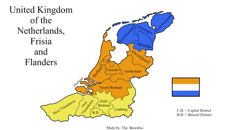 United Kingdom of the Netherlands, Frisia and Flanders in 1934 : r ...