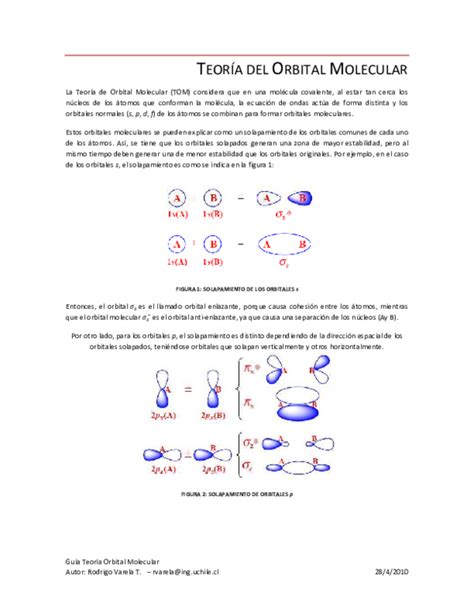 (PDF) TEORÍA DEL ORBITAL MOLECULAR | Fernando Iván Hernández Díaz - Academia.edu