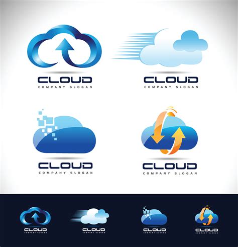 Cloud Logo Design 4880874 Vector Art at Vecteezy