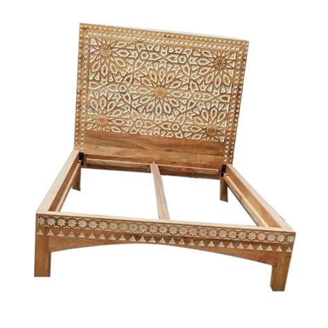 Brown Traditional Teak Wood Bed Frame at Rs 45000/piece in Saharanpur ...