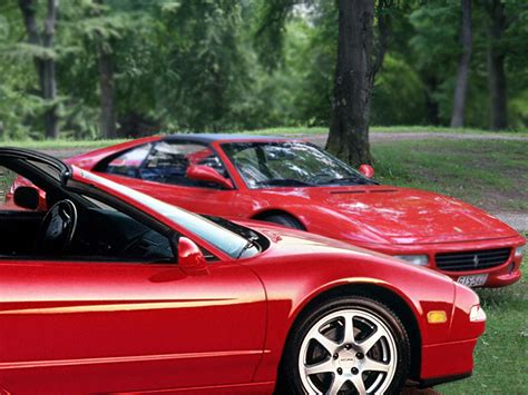 Vintage Versus: Ferrari F355 GTS vs. Acura NSX-T | Web2Carz
