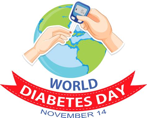 diseño del logotipo de la fuente del día mundial de la diabetes ...