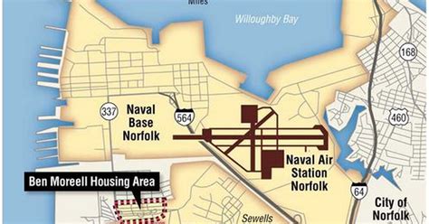 Naval Station Norfolk Pier Map