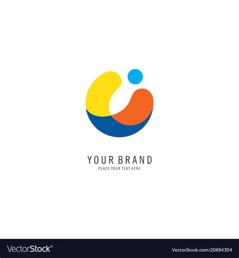 Circle dot logo Royalty Free Vector Image - VectorStock