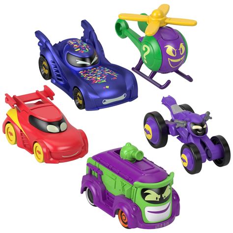 Fisher-Price Batwheels DC: Prank Diecast Character Vehicle 5 Pack | Smyths Toys UK