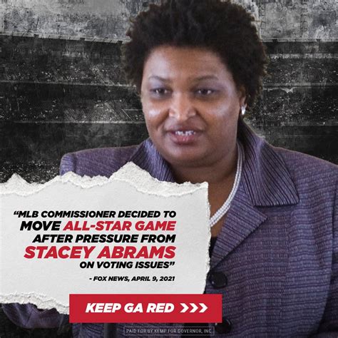 Brian Kemp on Twitter: "Last year, Stacey Abrams pressured MLB to move ...