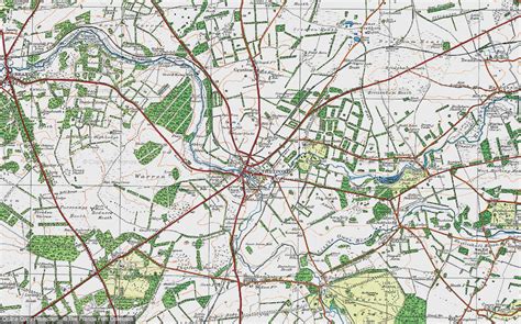 Historic Ordnance Survey Map of Thetford, 1920