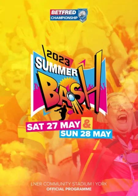 SUMMER BASH RUGBY 2023 Programme at LNER Stadium York Sat 26th and Sun ...