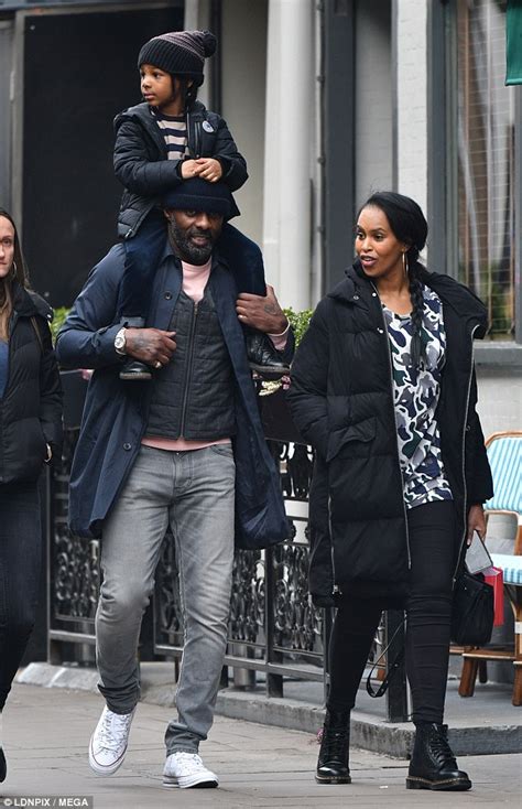 Idris Elba has day out with son Winston and fiancée Sabrina Dhowre ...