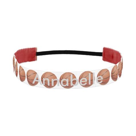 Basketball Personalized Athletic Headband | Zazzle.com