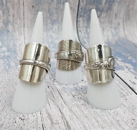 "Wrapped up (around your finger)" Sterling Silver Spoon Ring - Metals Mand Made