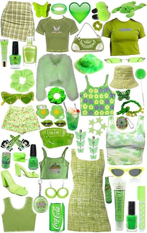 green y2k wishlist 🖤💚🖤 Outfit | ShopLook | Colourful outfits, 2000s ...