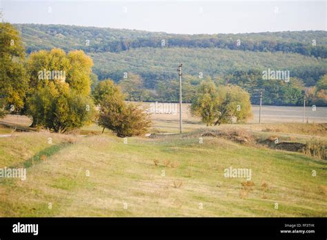 Autumn nature landscape in Moldova. Trees and forest Stock Photo - Alamy