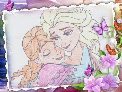 Elsa and Anna hugging. by LaSerenity on DeviantArt