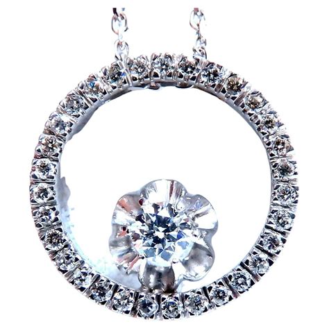 Effy 0.49ct Round Diamond Bezel Set Solitaire Pendant Necklace in 14kt Rose Gold For Sale at 1stDibs