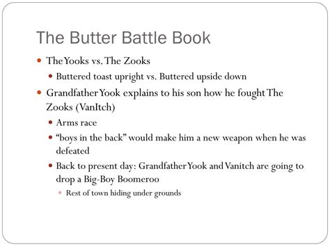 PPT - The Butter Battle Book PowerPoint Presentation, free download ...