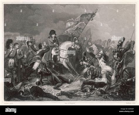 Napoleon at the Battle of Waterloo Stock Photo - Alamy