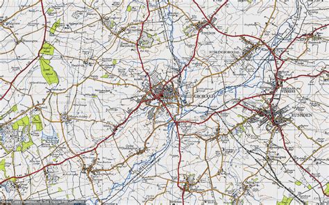 Historic Ordnance Survey Map of Wellingborough, 1946