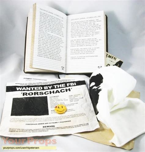 Watchmen Rorschach Journal & Mask replica movie prop