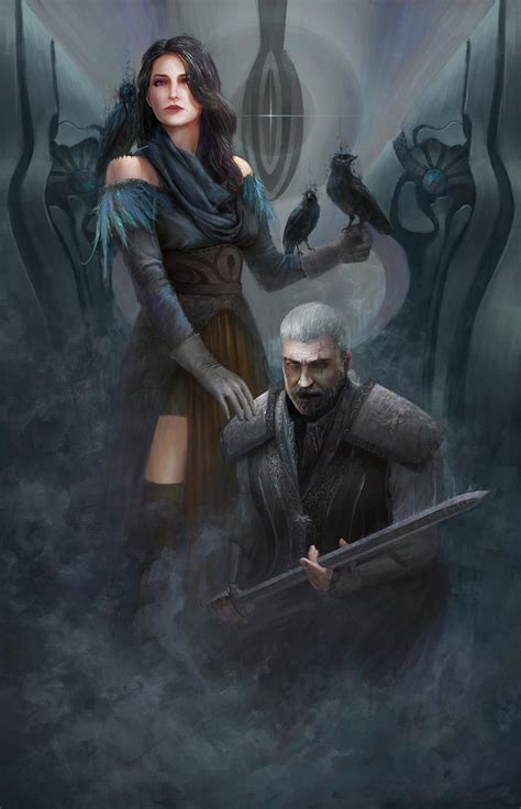 Geralt and Yennefer by KyTranArt on DeviantArt