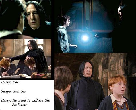 Harry And Snape - Humourous moments - Harry Potter Fan Art (17308807) - Fanpop