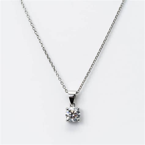 Lab Grown Brilliant Diamond Pendant, Platinum Pendant - McCalls ...