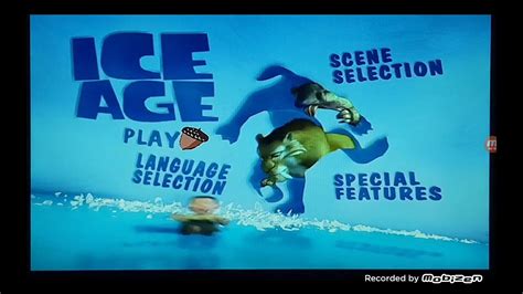 Ice Age (2002) DVD Menu UK - YouTube