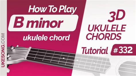 B minor ukulele chord. Learn to play Bmin chord on ukulele | Ukesong