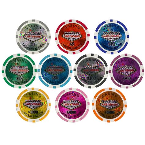 1000 Bulk Las Vegas Casino Poker Chips | CSLV-1000BULK | Poker Chip Mania