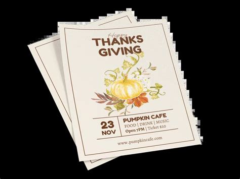 Free Thanksgiving Flyer Templates - Venngage