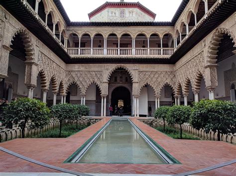 Seville,spain,alcazar,islamic architecture,courtyard - free image from ...