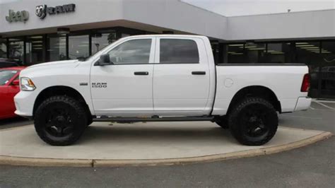 Lifted White Dodge Ram 1500