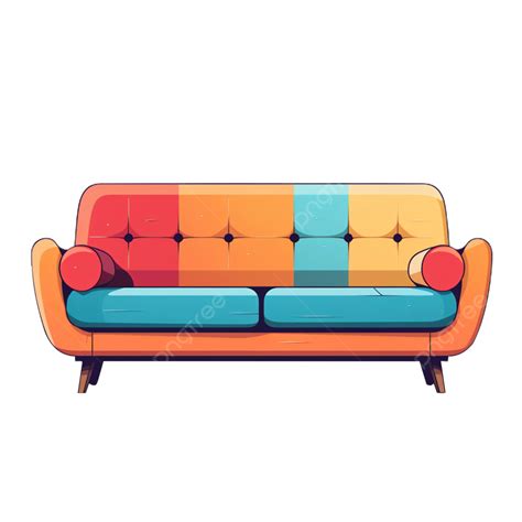 Flat Beautiful Sofa Clipart, Clipart, Sofa, Beautiful Sofa PNG ...